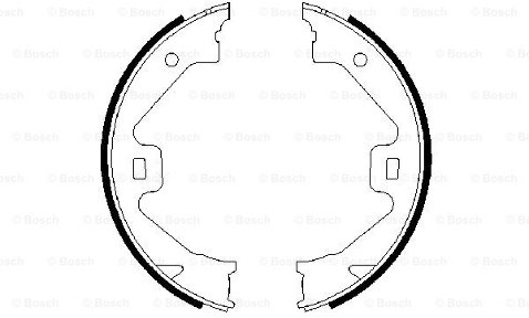 BOSCH Zesatw szczęk hamulcowych, hamulec postojowy 0 986 487 650