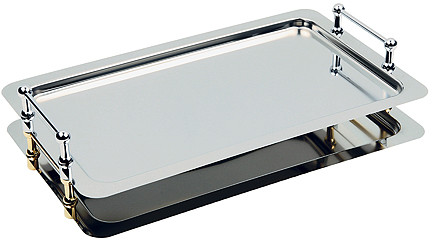 APS Taca prostokątna do serwowania z uchwytami chromowanymi GN 1/1 530x325 mm | Buffet-Star 11150