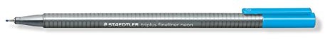 Staedtler Triplus Fineliner 334 SB10 cienkopisy, niebieski neonowy 10 szt. w opakowaniu 334-301