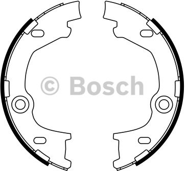 BOSCH Zestaw szczęk hamulcowych, hamulec postojowy 0 986 487 777