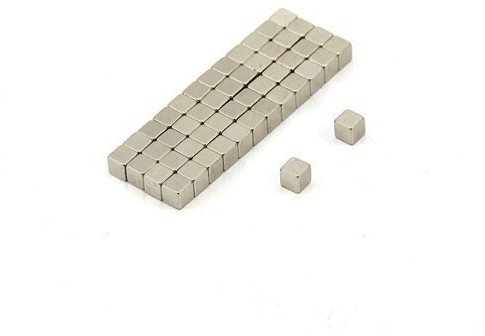 first4magnets First4magnets N42 magnesy neodymowe o grubości 3 x 3 mm (opakowanie 50), metalowe, srebrne, 25 x 10 x 3 cm, jednostki F316-50