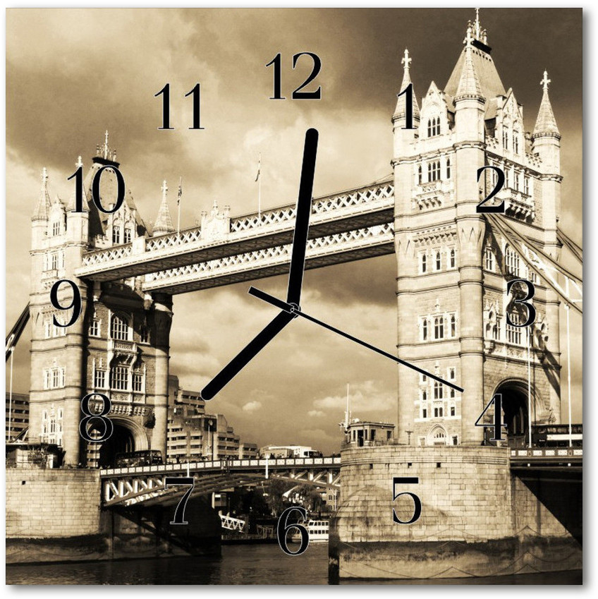 tulup pl Zegar ścienny kwadrat London Bridge 30x30cm