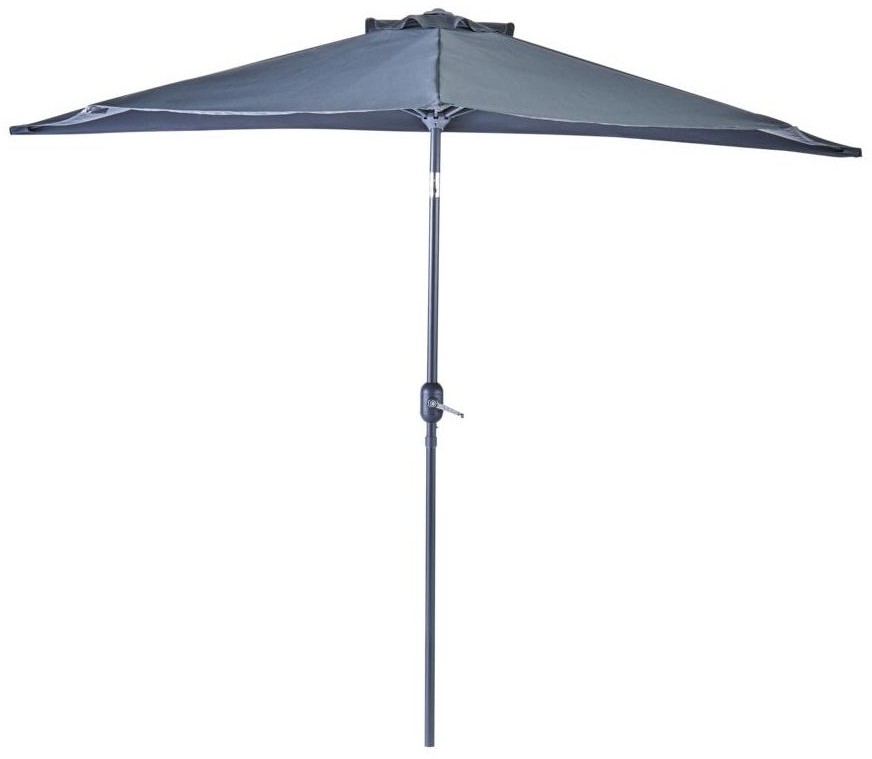 NATERIAL Parasol ogrodowy półkole Arkea 270x235 cm antracytowy Naterial