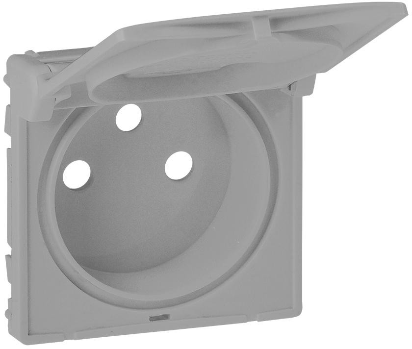Legrand Legrand Valena Life aluminium plakietka gniazda pojedynczego +0 z klapką l_754862