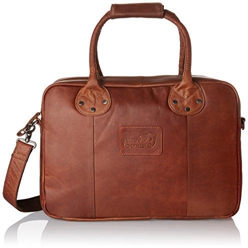 Unbekannt Znane Luca Leather torba na bagażnik/teczka biurowa, brązowy FA003481004