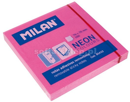 MILAN Karteczki Samoprz. 75*75 A/80 Neon