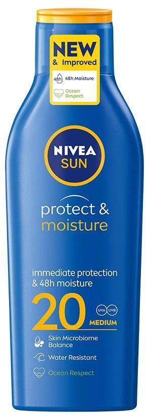 Nivea Sun Protect & Moisture nawilżający balsam do opalania SPF20 200ml 108513-uniw