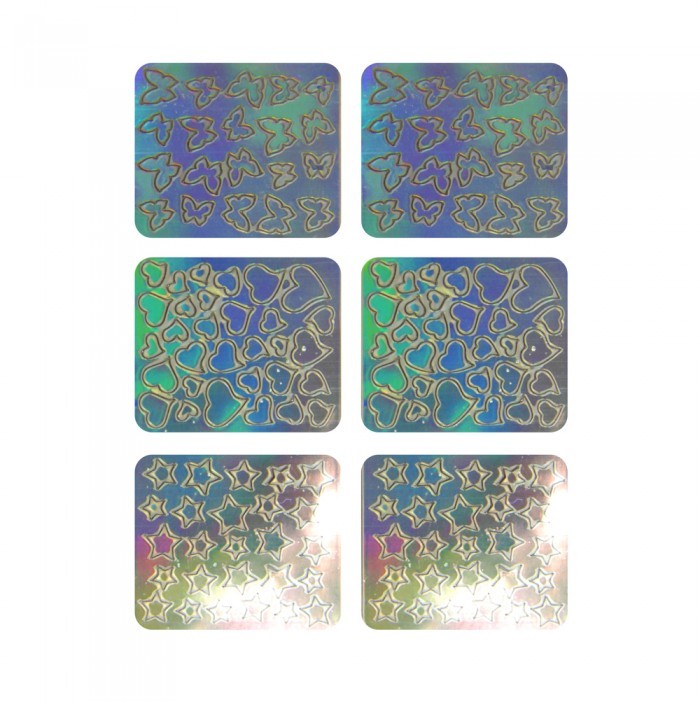 NEESS Naklejka holo na paznokcie 3703) Neess