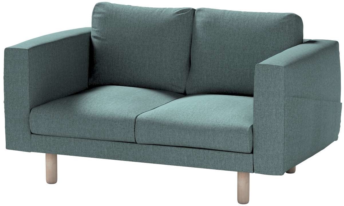 Dekoria pl pl Pokrowiec na sofę Norsborg 2-osobową szary błekit szenil 153 x 88 x 85 cm City 1021-704-85