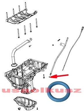 MOPAR Uszczelka rurki miarki oleju silnika Dodge Grand Caravan 3,6 V6 68294134AC 1/8 kpl