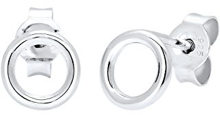 Elli Damskie kolczyki na sztyfcie koło  srebro 925 0308780916 0308780916