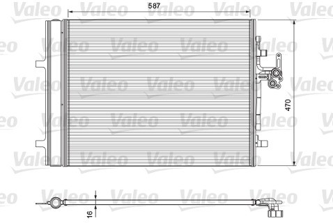 VALEO Skraplacz, klimatyzacja 814318