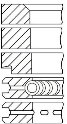 GOETZE Zestaw pierścieni tłoka 08-203500-10