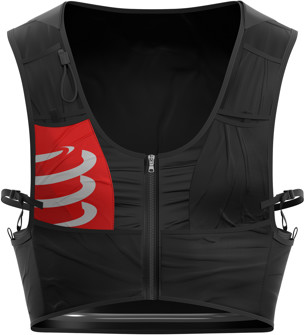 COMPRESSPORT plecak biegowy ULTRUN PACK czarny + 2x soft flask
