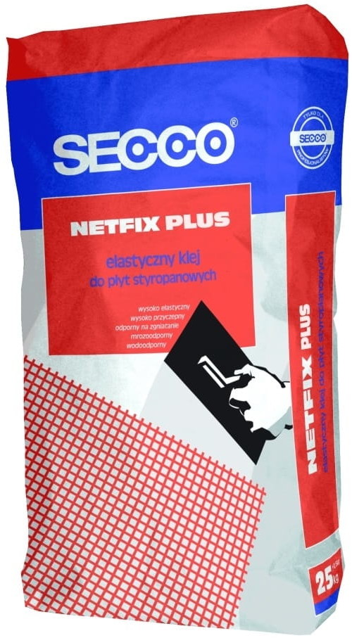 Secco Klej do płyt styropianowych styropianu SECCO 25 kg NETFIX_PLUS