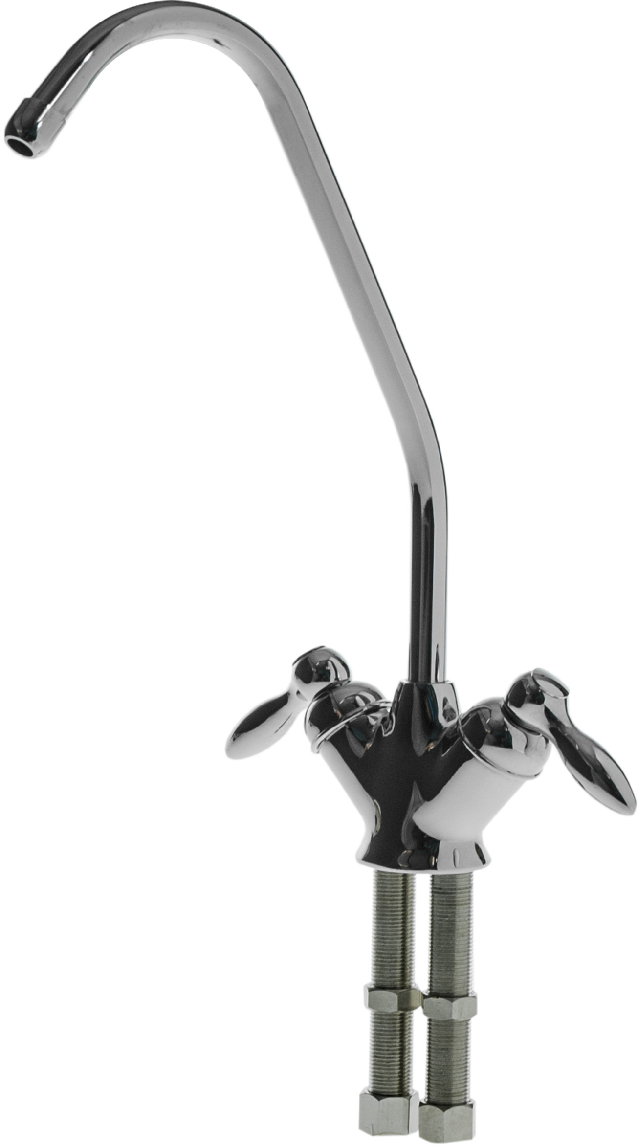 B102C Podwójny Kranik Do Filtra Wody Osmoza Chrom