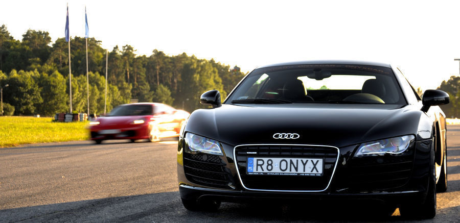 Jazda Audi R8 V8 - kierowca - Cała Polska - 1 okrążenie JAR8P1