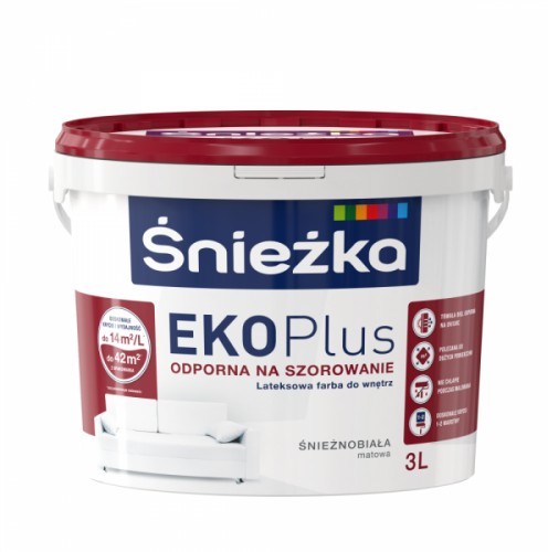Śnieżka EKO Plus Farba lateksowa 3L q1303030000000100