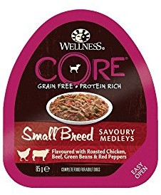 WELLNESS CORE Wellness Core Pies Small Breed Savory Medleys karma mokra bez zboża, 12 x 85 g miseczki, l