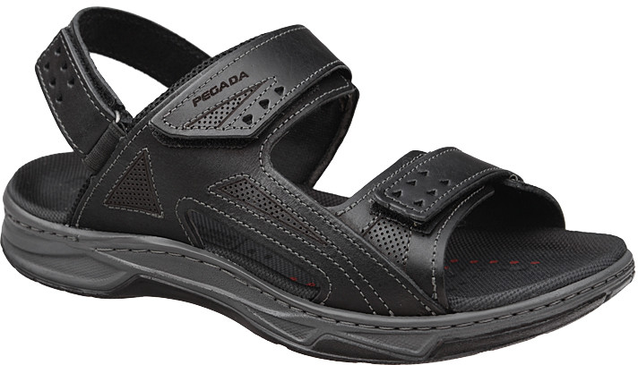 Pegada Brazylijskie Sandały 132207-06 Preto Czarne 28039