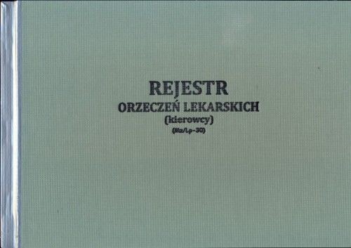 Firma krajewski Rejestr wydanych orzeczeń / KIEROWCY [Mz/Lp-30] Mz/Lp-30
