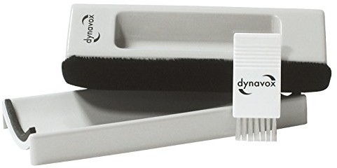 DynaVox Dynavox Aksamitny środek do czyszczenia płyt gramofonowych z aksamitną wyściółką, łącznie z nylonową szczotką, szary 203920