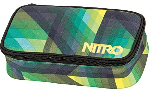 Nitro Snowboards Nitro piórnik Pencil Case XL z ekierką geometryczną, zielony 1161878043_1279_6 x 8 x 20 cm, 1.3 Liter