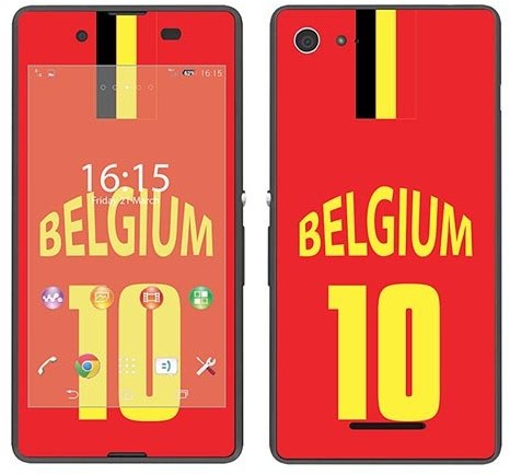 Sony Royal Sticker Royal tatuaż ścienny RS. 99055 samoprzylepny do Xperia E3 z motywem Belgii Champion Welt RS.99055
