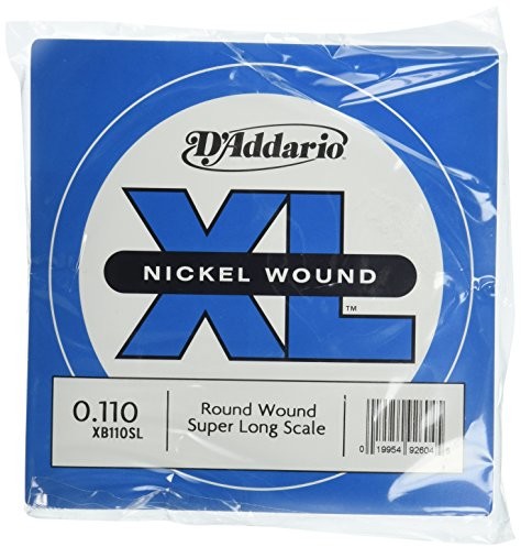 D'Addario xb110sl długa akcesoria gitarowe-Tube dla indywidualnych gitary z niklowo-gitary, grubość strun .110 CDD XB110SL