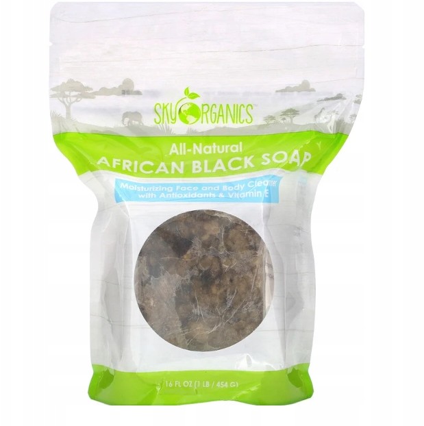 Mydło czarne afrykańskie sky organics 454g