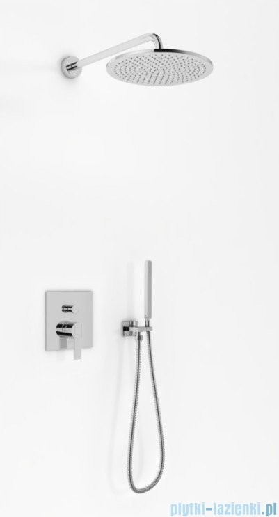 Kohlman Gixs zestaw prysznicowy z deszczownicą 40cm chrom QW210GR40 |