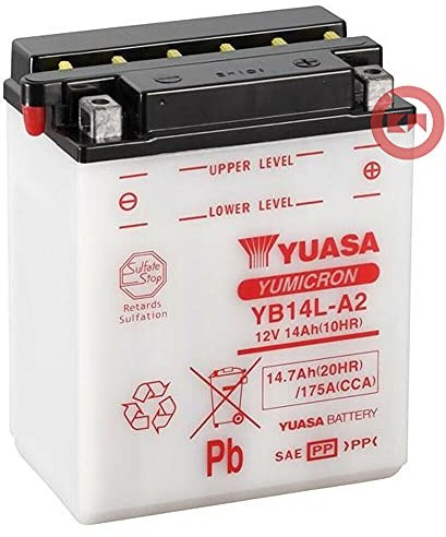 Yuasa YB14L-A otwarta bateria bez kwasów YB14L-A -Y-