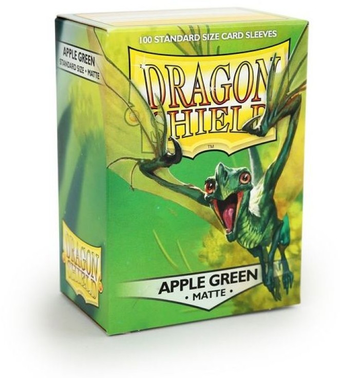 Arcane Tinmen Dragon Shield Standard Sleeves - Matte Apple Green (100 Sleeves)