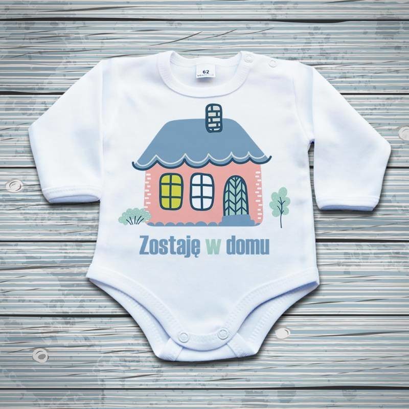 Poczpol Zostaję w domu - body niemowlęce PRZPOC-7-2657