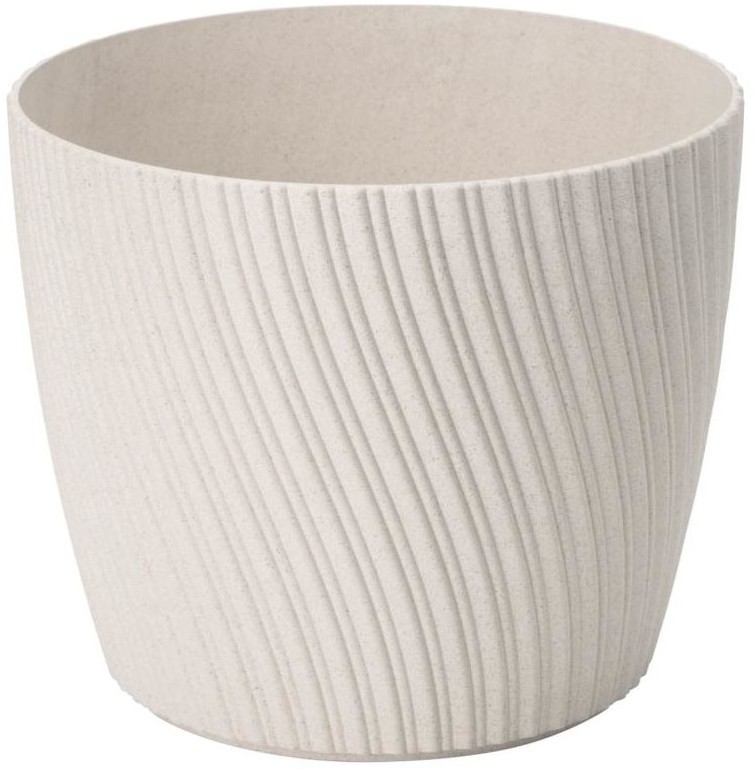 Form-Plastic Doniczka plastikowa Mika Eco śr. 17 cm biała