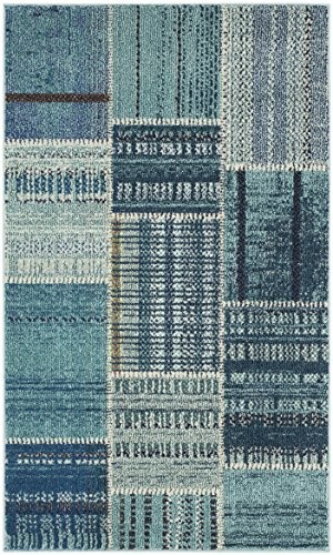 Safavieh mnc215 °F 3 deltana tkany dywan, poliester, wielokolorowa, 91 x 152 x 1.27 cm MNC215F-3