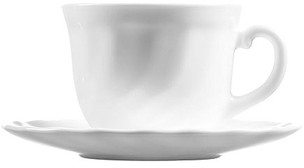 Luminarc KOMPLET 4 FILIŻANEK 280ML I 4 SPODKÓW 13,5 CM Zakupy dla domu i biura! 00106