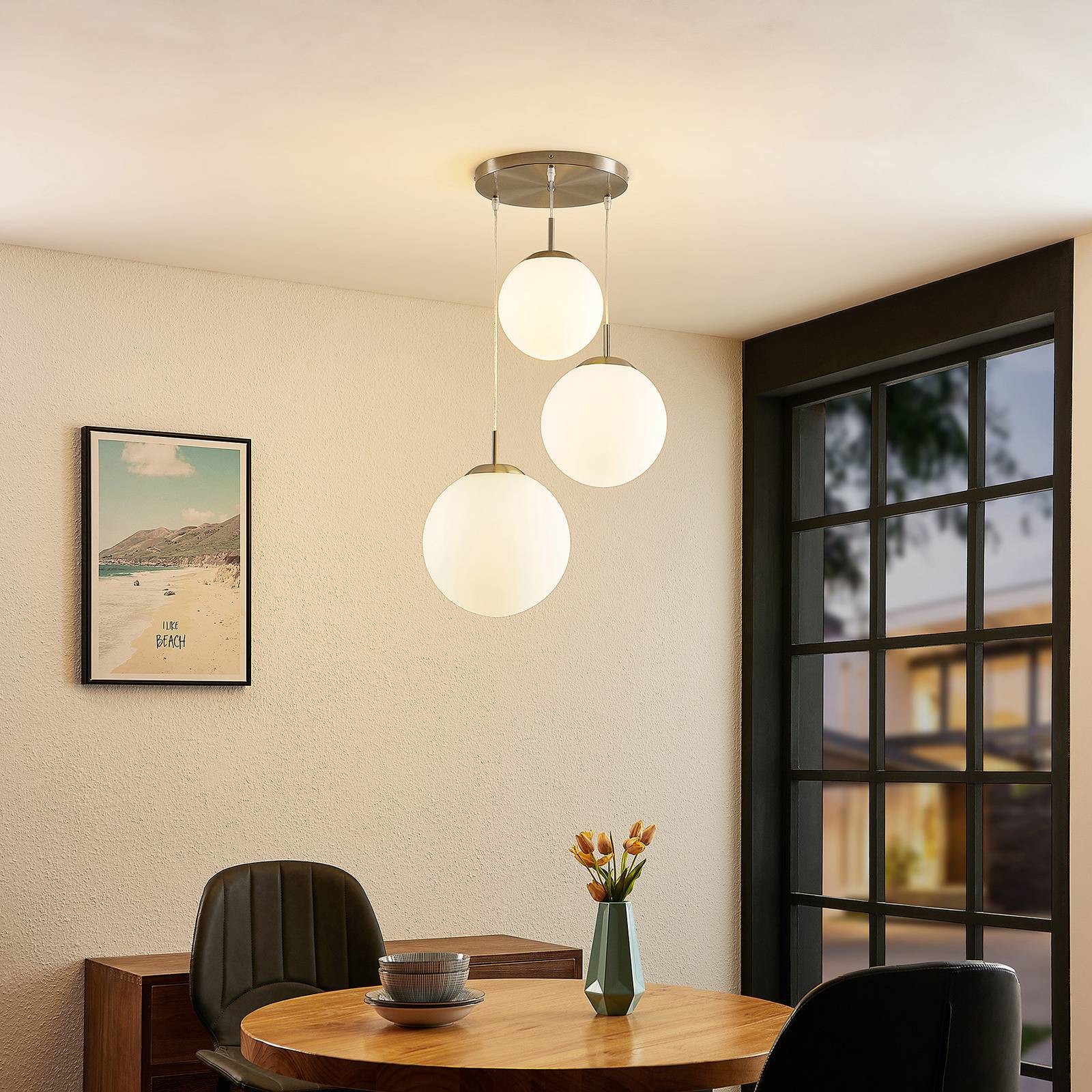 Lindby Heleska lampa wisząca, 3-punktowa