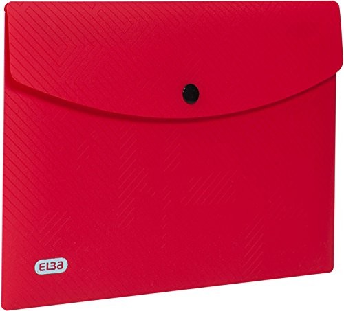 Elba portfele Urban DIN A4, zaokrąglone narożniki, guzik zatrzaskowy verschlu, opakowanie z 5 kieszeniami, z blickdichtem tworzywo sztuczne, sortowane, czerwony A5 400104467