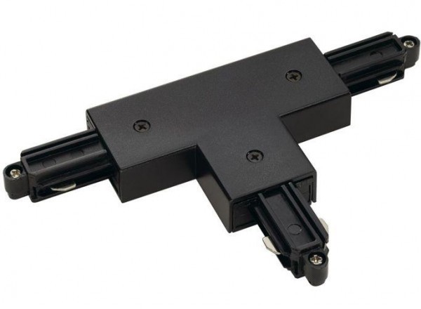 Spotline Łącznik T do 1-F szyny, czarny, okrągły prawy 143080