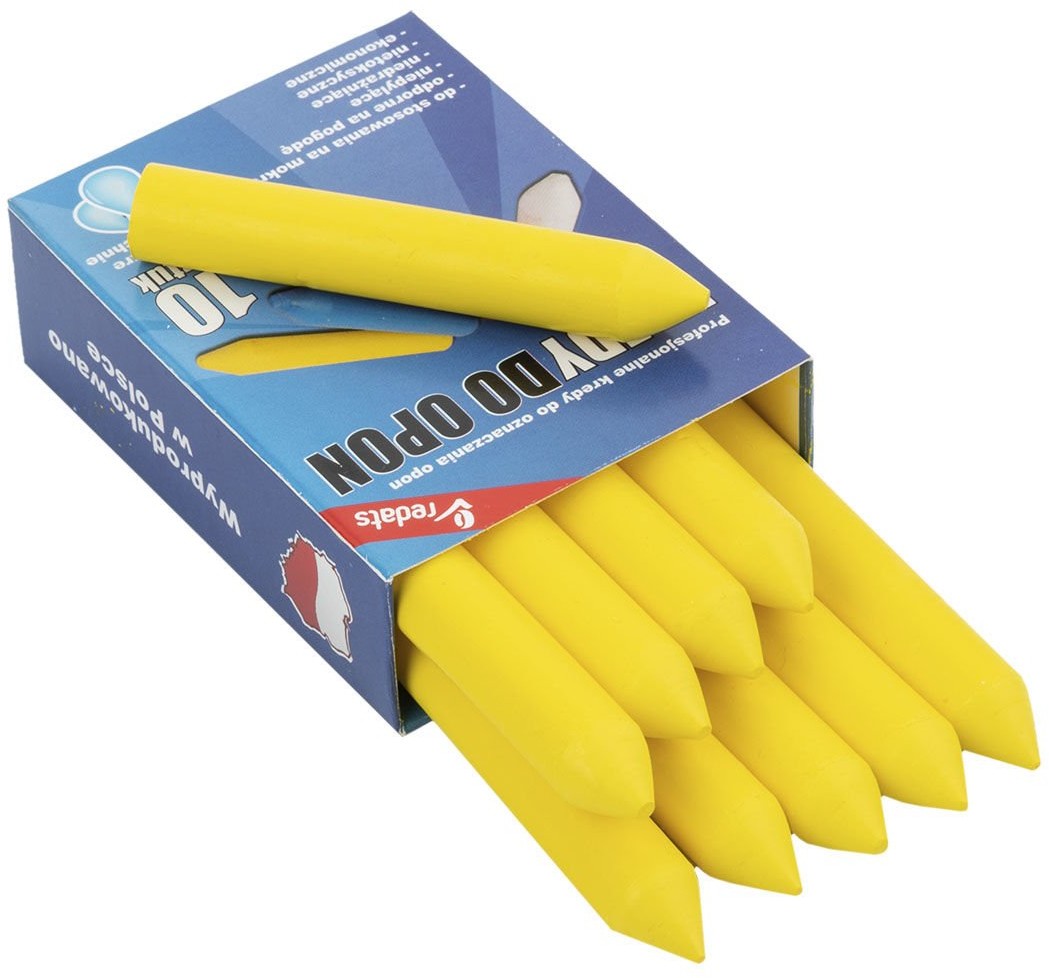 REDATS Kreda do opon, marker PREMIUM - żółta niezmywalna 10 szt