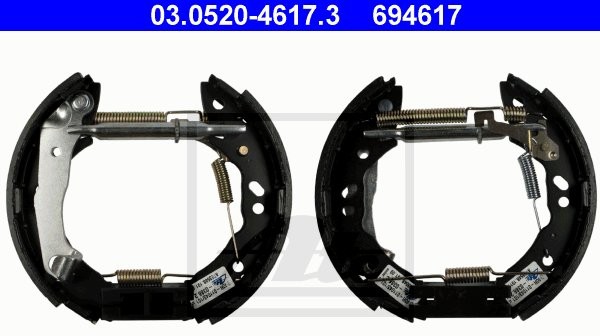 ATE ZESTAW SZCZĘKI+CYLINDERKI HAMULCOWE 03.0520-4617.3 HYUNDAI ATOS PRIME 1.1 05