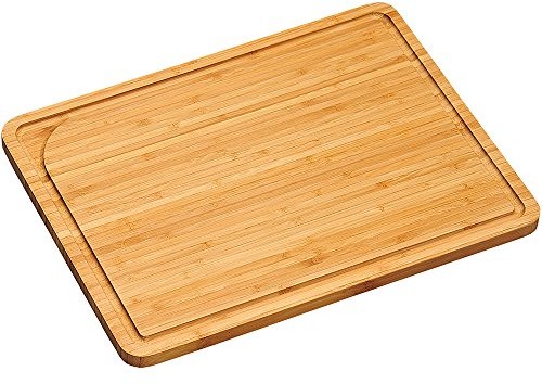 Kesper 58122 deska do krojenia 40 x 30 x 1,6 cm z bambusa, brązowy, 40 x 30 x 1,6 cm 58122