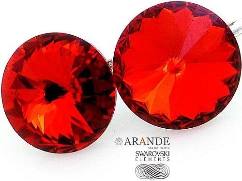 Swarovski Nowe! Piękne Kolczyki Light Siam Paris