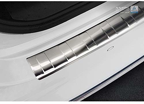 Avisa Avisa 2/51006 czarne lusterko ze stali nierdzewnej ochraniacz na tylny zderzak Mazda CX-5 II 2017-'Ribs', chrom 2/51006