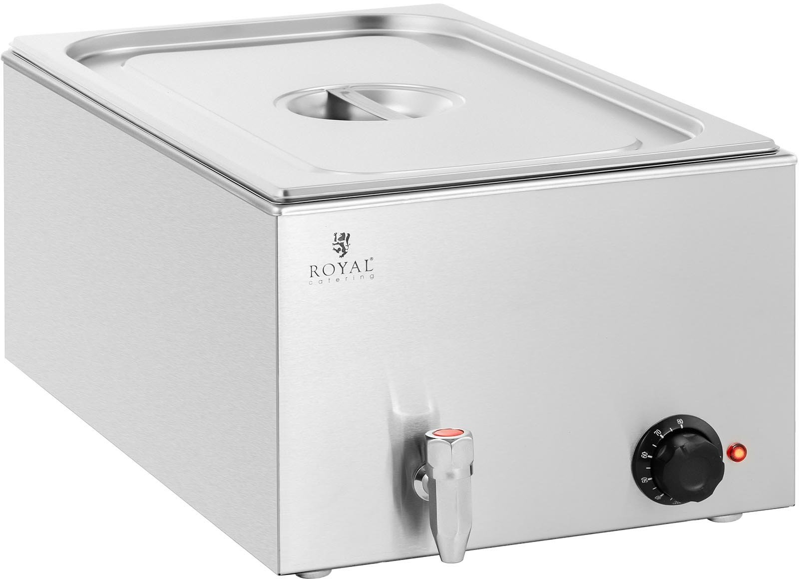 Royal Catering Bemar 600 W 1 GN 1/1 kranik spustowy RCBM_GN1/1_1