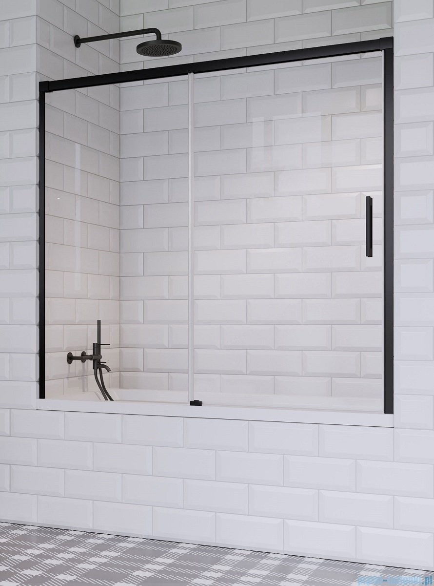 Radaway Idea Black Pn Dwj parawan nawannowy 160cm lewy przejrzyste 10003160-54-01L |