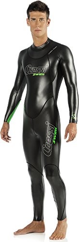 Cressi Triton, strój kąpielowy mężczyzn z neoprenu, Triathlon garnitur 1.5 MM, czarny, M DG002203