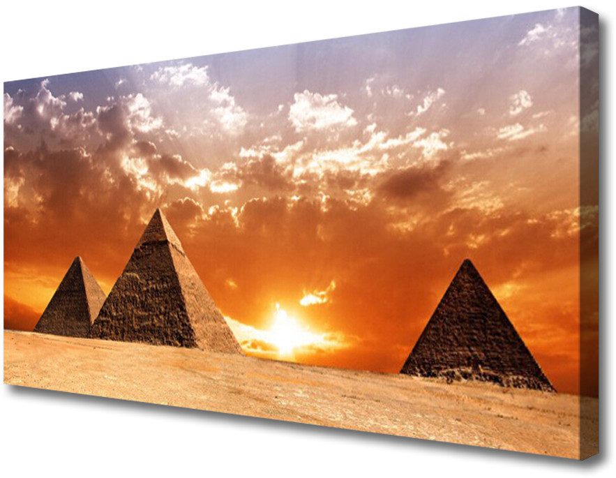 PL Tulup Obraz Canvas Piramidy Architektura 100x50cm