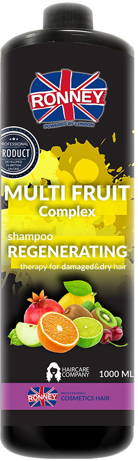 Szampon regenerujący do włosów suchych i zniszczonych Ronney Multi Fruit Complex 1000ml